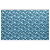 Blauw-wit Abstracte Waterverf Stof (Fat Quarter)