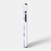 Blauw-wit afbeelding iPhone hoesjes Hoesje (Linkerkant)
