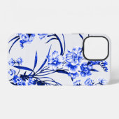 Blauw-wit afbeelding iPhone hoesjes Hoesje (Achterkant horizontaal)
