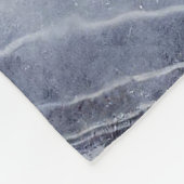 Blauw Wit Agaat Marmer Fleece Deken (Hoek)
