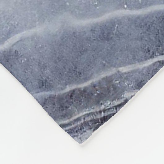 Blauw Wit Agaat Marmer Fleece Deken (Hoek)