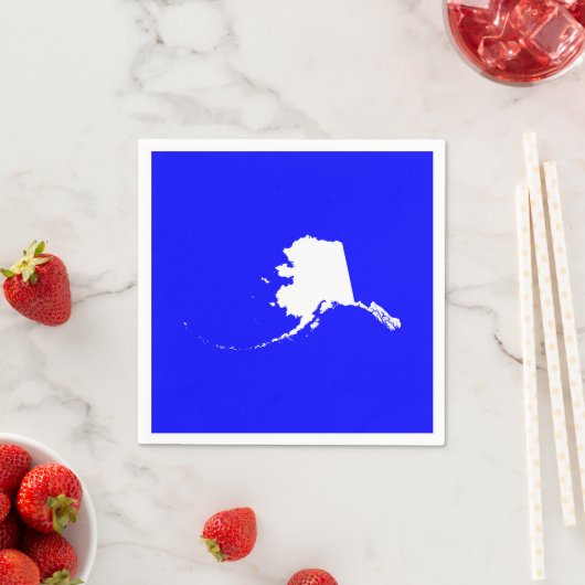 Blauw-wit Alaska Servet (Insitu)