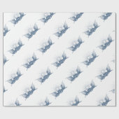 Blauw & Wit  Amerikaanse Vlaggen w/Shining Star Cadeaupapier (Vlak)