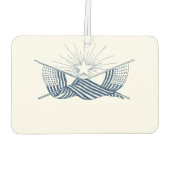 Blauw & Wit  Amerikaanse Vlaggen w/Shining Star Luchtverfrisser (Achterkant)