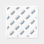 Blauw & Wit Amerikaanse Vlaggen w/Shining Star Servet (Voorkant)