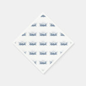 Blauw & Wit  Amerikaanse Vlaggen w/Shining Star Servet (Hoek)