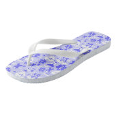 Blauw wit apotheek element patroon teenslippers (Schuin)