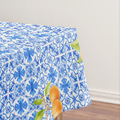 Blauw & Wit Azulejo Tegels met Sinaasappels Tafelkleed (Voorbeeld)