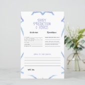 Blauw-wit Baby voorspellingen (Staand voorkant)