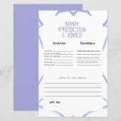 Blauw-wit Baby voorspellingen (Voorkant / Achterkant)