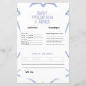 Blauw-wit Baby voorspellingen (Voorkant)