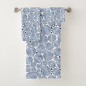 Blauw wit bad handdoek (Insitu)