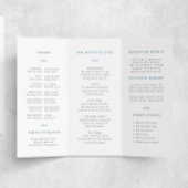 Blauw-wit bar mitswa trifold programma