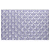 Blauw & Wit Barok Rococo Rozen Patroon Stof (Yard (91,4 cm))