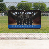 Blauw-Wit Basketbal Banner Sportteam (Insitu)