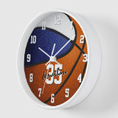 Blauw Wit Basketbal kinder Sportkamer Decor (Hoek)