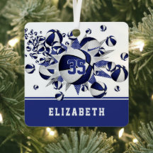 Blauw wit basketballen sterren gepersonaliseerd