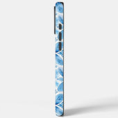 Blauw Wit Batik Bloemen Case-Mate iPhone Case (Achterkant / Links)