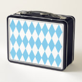 Blauw-wit Bavaria Rhombus vlag Patroon (Achterkant)