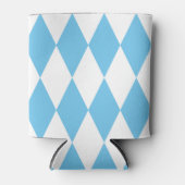 Blauw-wit Bavaria Rhombus vlag Patroon Blikjeskoeler (Voorkant)