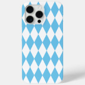 Blauw-wit Bavaria Rhombus vlag Patroon Case-Mate iPhone Case (Achterkant)