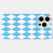 Blauw-wit Bavaria Rhombus vlag Patroon Case-Mate iPhone Case (Achterkant (horizontaal))