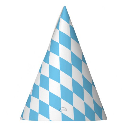 Blauw-wit Bavaria Rhombus vlag Patroon Feesthoedjes (Links)
