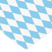Blauw-wit Bavaria Rhombus vlag Patroon Korte Tafelloper (Hoek)