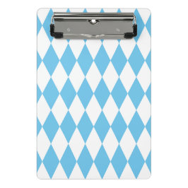 Blauw-wit Bavaria Rhombus vlag Patroon Mini Klembord