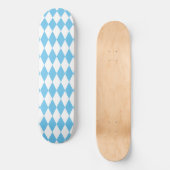 Blauw-wit Bavaria Rhombus vlag Patroon Persoonlijk Skateboard (Voorkant)