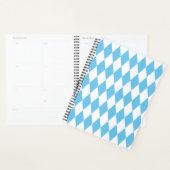 Blauw-wit Bavaria Rhombus vlag Patroon Planner (Display)