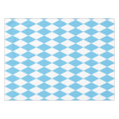Blauw-wit Bavaria Rhombus vlag Patroon Tafelkleed (Voorkant (Horizontaal))