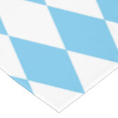 Blauw-wit Bavaria Rhombus vlag Patroon Tafelkleed (Gekanteld)