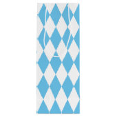 Blauw-wit Bavaria Rhombus vlag Patroon Wijn Cadeautas (Achterkant)