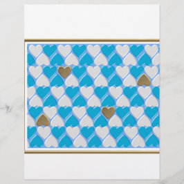 Blauw, wit Beiers patroon.