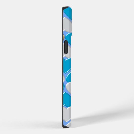 Blauw, wit Beiers patroon. Case-Mate iPhone Case (Achterkant / Rechts)