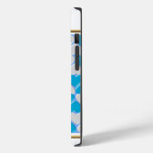 Blauw, wit Beiers patroon. Case-Mate iPhone Case (Achterkant / Links)