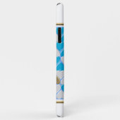 Blauw, wit Beiers patroon. Case-Mate iPhone Case (Achterkant/rechts)