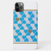 Blauw, wit Beiers patroon. Case-Mate iPhone Case (Achterkant)
