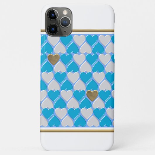 Blauw, wit Beiers patroon. Case-Mate iPhone Case (Achterkant)