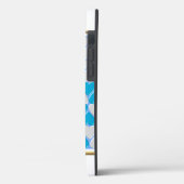 Blauw, wit Beiers patroon. Case-Mate iPhone Case (Achterkant / Links)