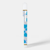 Blauw, wit Beiers patroon. Case-Mate iPhone Case (Achterkant / Links)