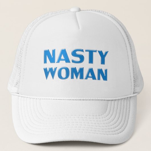 blauw wit blauw trucker pet (Voorkant)