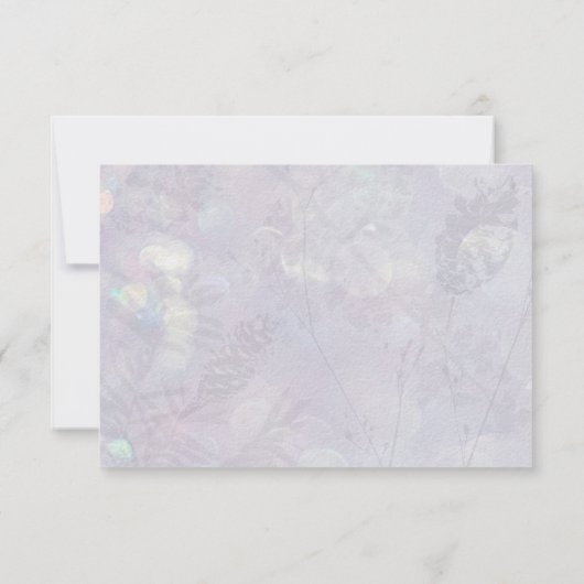 Blauw Wit Bloemen 40e Verjaardag Dank u Flat Bedankkaart (Achterkant)