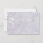 Blauw Wit Bloemen 50e Verjaardag Dank u Flat Bedankkaart (Achterkant)