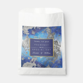 Blauw & Wit  Bloemen Bedankzakje