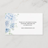 Blauw & Wit Bloemen Behuizing Kaarten (Voorkant)