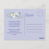Blauw Wit Bloemen Boho Arch 100e Verjaardagsfeest Briefkaart (Achterkant)