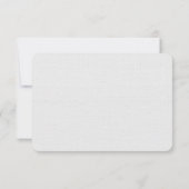 Blauw Wit Bloemen Bruiloft Boeket Reactie Kaart (Achterkant)