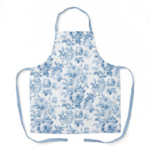 Blauw & Wit Bloemen Toile